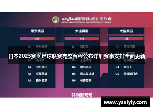 日本2025赛季足球联赛完整赛程公布详细赛事安排全面更新